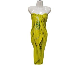 Cover Up Long Wrap, Halter or Strapless Wrap Dress Cotton Coverups